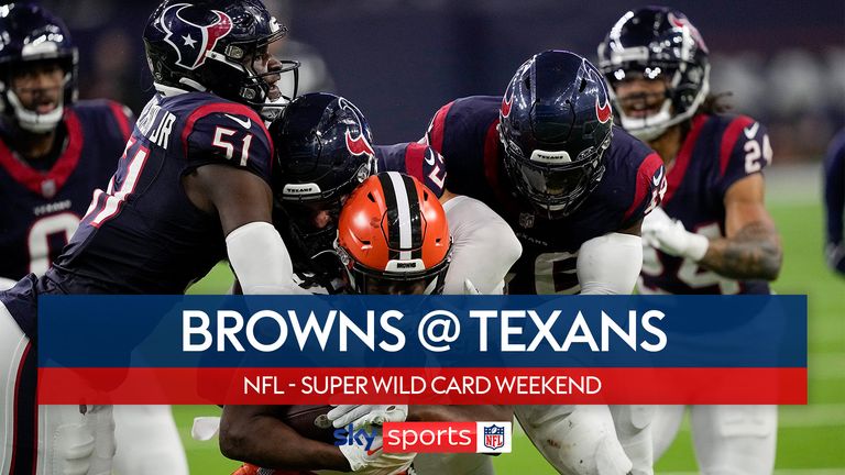 Highlights of the Cleveland Browns against the Houston Texans on the Super Wild Card Weekend.