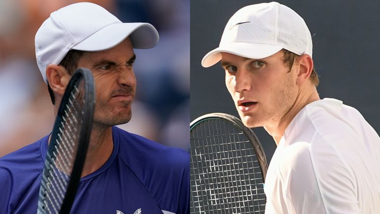 Andy Murray and Jack Draper - US Open Tennis