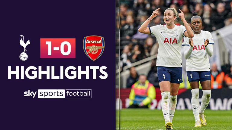 TOTTENHAM 1-0 ARSENAL WSL HLS THUMBNAIL 16 DEC 23