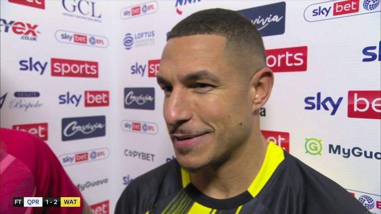 Jake Livermore post match after Watford&#39;s 2-1 win over QPR