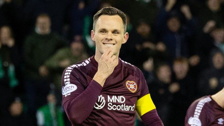 Lawrence Shankland reacts after missing a first-half penalty